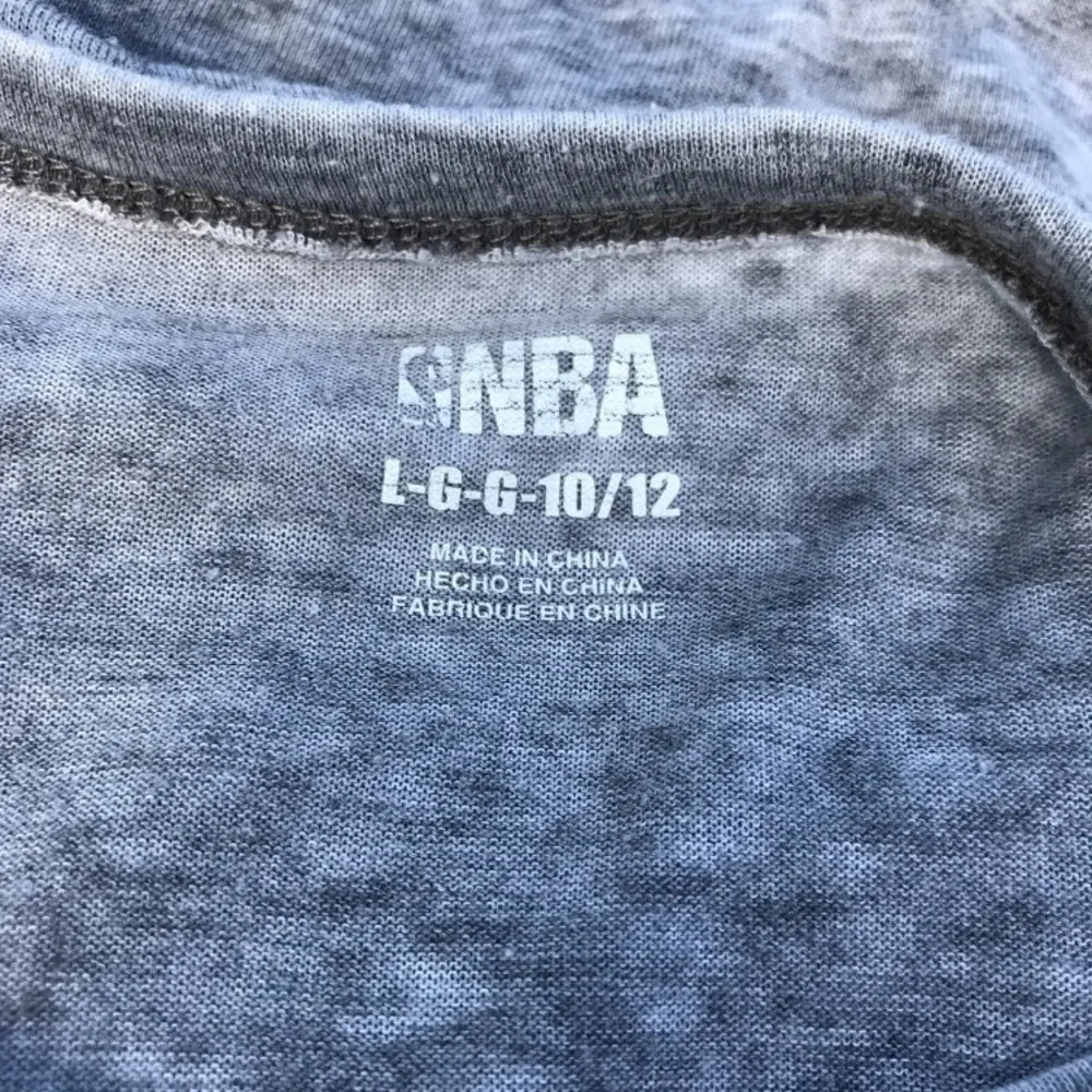 NBA Chicago Bulls Womens Retro Logo Burnout Crew Neck Long Sleeve Gray - Picture 6 of 8